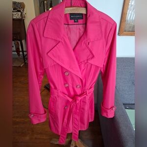 Metaphor Women's Pink Double-Breasted Coat